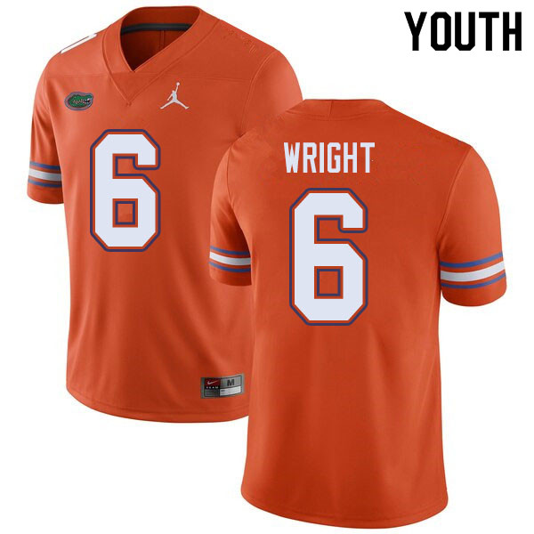 Jordan Brand Youth #6 Nay'Quan Wright Florida Gators College Football Jerseys Sale-Orange - Click Image to Close